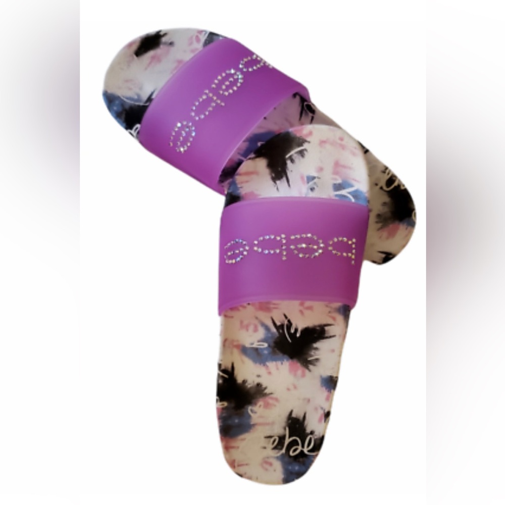 Bebe Rhinestone Slides - Picture 2 of 5